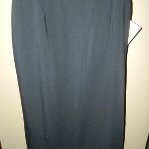 Womens Dialougue Classics QVC Lined Black Skirt Size 14 (M-11)